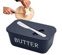 Duroecsain Beurrier avec couvercle - Couvercle de rangement | Récipient à fromage hermétique avec dispositif de coupe pour cuisine, camping, maison, gastronomie, réfrigérateur