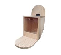 Duroecsain Boîte d'alimentation pour écureuils en bois, mangeoires en bois pour extérieur, stations d'alimentation pour petits animaux, maison