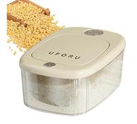 Duroecsain Boîte de Rangement pour Riz | Conteneur de Stockage Alimentaire pour Riz Pressé - Système de Distribution Hermétique Multifonctionnel Scellé Sûr pour Aliments pour Organisation