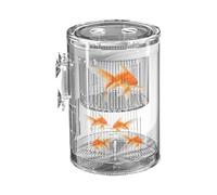 Duroecsain Boîte De Reproduction pour Poissons,Habitacle D'Isolation pour Poissons De Bassin - Boîtier d'Élevage en Acrylique avec Ventouse pour Betta, Guppy, Killie et Crevettes