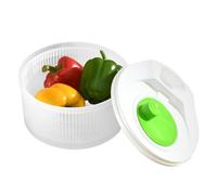 Duroecsain Bol à fruits | Panier à fruits | Passoire de cuisine à double couche Sèche-cheveux manuel pour maison, camping, salade