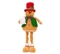 Duroecsain Bonhomme en pan debout, figurine de poupée de petit homme en panne,Figurine rétractable douce poupée en pain de Noël | Accessoires photo Figures de poupées pour garçons et filles pour