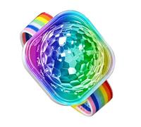 Duroecsain Bracelets LED | Bande de poignet avec effet boule disco - Bracelets LED rechargeables USB avec ventouse pour décoration de chambre, fête, voiture pour femmes et hommes