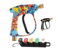 Duroecsain Buse pour tuyau | Adaptateur d'arrosage réglable | Pistolet à eau ergonomique réglable pour jardin, entrée, terrasse, garage et extérieur