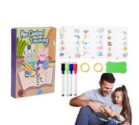 Duroecsain Cahier pratique pour enfants, cahier d'exercices pour apprendre à écrire - Calligraphie pour enfants,Livre de dessin pour la formation au contrôle du stylo, livres d'exercice de