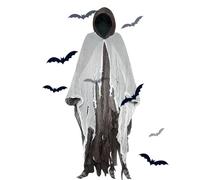 Duroecsain Cape à Capuche Pour Halloween - Hotte à Capuche Effrayante pour Adultes | Costume De Cosplay Pour Maison Sorciée, Spectacles Et Fêtes D'Halloween