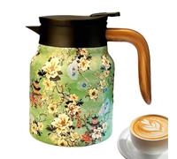 Duroecsain Carafe à liquides chauds, cafetière Coibentata - Carafes à café isolées - Carafes à café de 33,8 oz avec infuseur à thé et filtre pour garder le café, le thé et l'eau chauds et froids