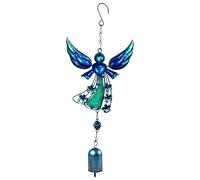 Duroecsain Carillons à vent Angel - Ange décoratif, mobile attrape-soleil avec ailes et son relaxant pour véranda, patio, jardin, balcon, funéraire printemps
