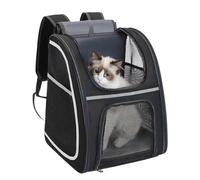Duroecsain Carrier de Sac à Dos pour Chien, Porte-Sacs pour Chat,Breatte Kitten Carry Pouch Pouch Puppy Backpack - Strip DE RÉPLÉCHAT DOR Travail PACH Stockage Pack pour