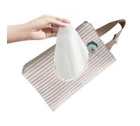 Duroecsain Cas de lingettes de voyage, boîte de voyage de lingettes pour bébés, lingettes rechargeables Pouche Portable Paper Distributeur de tissu - Étui de support anti-poussière, sac en soie