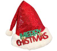 Duroecsain Chapeau de Noël mignon, chapeau de Noël pour enfants | Chapeau de Père Noël Mignon chapeau rouge de Noël,Décoration de Noël unisexe avec cornes de cerf, décoration