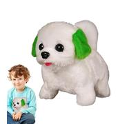 Duroecsain Chien en peluche à pied, jouet pour chien de chiot marchant et aboyant,Dog Plush Boll Robotic Walking Toy - Accompagner animal réaliste pour les garçons et