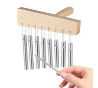 Duroecsain CHIME DE MÉDITATION, CHIMES MAINS - 8 Tons CHIME avec Knock Stick | Attention en classe getter, décor musical, accessoires de méditation pour la pratique et la performance