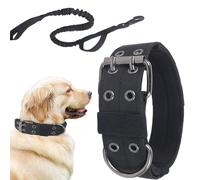 Duroecsain Colliers pour chiens | Accessoires de traction réglables et épais pour animaux de compagnie avec sangles - Collier en nylon pour grand chien résistant - Pour exercice, entraînement