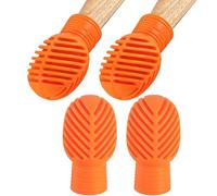 Duroecsain Conseils silencieux pour baguettes, conseils pour sourdine de batterie | Embouts de baguettes en Silicone 4 pièces pour un son de claquement muet | Embouts de pratique silencieux pour