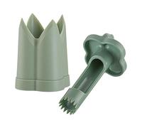 Duroecsain Corer pour poivrons, appareil pour enlever les poivrons, Jalapeno vert pour barbecue, extracteur de poivre domestique 2 en 1, carotteur de poivre vert jalapeno pour barbecue