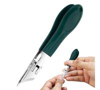 Duroecsain Coupe-ongles inclinés - Coupe-ongles pour pieds avec lame aiguisée, ciseaux antidérapants et imperméables pour femmes, personnes âgées - Idéal pour la maison, les voyages et