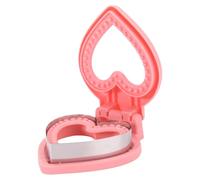 Duroecsain Coupe-sandwich et machine à sceller, coupeur de bord de pain sandwich,Moule de scellage de coupe de crêpe en acier inoxydable en forme de coeur - Cutter à biscuits