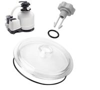 Duroecsain Couvercle de rechange pour piège à feuilles de piscine - Kit de réparation pour filtre à sable - Pièces de rechange pour certains modèles - Ne convient pas pour pompe de 14 et 16"