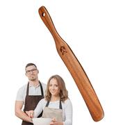Duroecsain Cuillères de cuisine en bois pour remuer le bois, grattoir de mère - Outils en bois de la cuillère de la spatule, ustensiles de cuisine du fouet du pain pour la cuisson