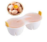 Duroecsain Cuisinière à 2 cavités pour œufs au micro-ondes - Cuisinière à 2 cavités - Les gadgets de la cuisine de la chaudière cuisent des œufs mous et durs, des chasseurs furtifs
