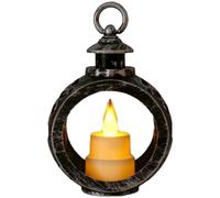 Duroecsain de bougies décoratives d'intérieur, lanternes décoratives pour décoration de la maison - Lanternes décoratives rondes et élégantes avec bougie LED sans flamme - Lampe à bougie électronique
