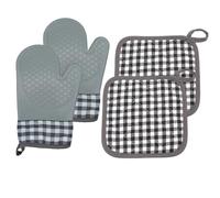 Duroecsain de Four - s De Cuisson | Protection Anti-Dérapante pour Les Mains Cuisson Grill Micro-Ondes Plats Chauds Maison Extérieur