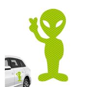 Duroecsain Décalques réfléchissants de sécurité, autocollant réfléchissant pour voiture, autocollant réfléchissant pour voiture, autocollants amusants extraterrestres, autocollants amusants pour