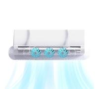 Duroecsain Déflecteur d'air pour climatiseur - Guide d'air rétractable pour climatiseurs | Bouclier réglable de haut en bas 180 degrés pour la maison