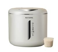 Duroecsain Distributeur de Riz, 5kg Boite Rangement Plastique Seau Alimentaire Organisateur Cuisine avec Cylindre de Mesure de Couvercle Seau de Céréales de Ménage Étanche à l'humidité pour Aliment