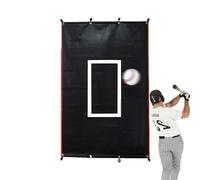 Duroecsain Dossier de baseball | Butée arrière pour cage de frappeur de 6 x 4 pieds, butée de lancement, objectif de cage de frappe, aide pour équipement d'entraînement pour frapper, frapper, lancer,