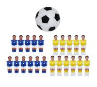 Duroecsain Ensemble de football pour hommes, joueurs de jeu de football de table - Jouets de football pour le match de football de table - Accessoires pour figurines de football créatives pour fans