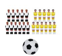 Duroecsain Ensemble de footballeurs de Table, Ensemble de Football pour Hommes,Pièce de Rechange de Football de Table en résine | Accessoires de Figurines de Football créatives pour Fans,