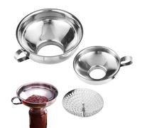 Duroecsain Entonnoir de mise en conserve - Ustensile de cuisine en,2 entonnoirs de cuisine | Pour remplissage de bocaux, pâtisserie, sauce, huile, confiture, sucre, farine, poudre