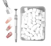 Duroecsain Éponge douce pour vernis à ongles | Éponges en mousse cosmétique pour ongles avec stylet | Fournitures de polonaises pratiques, outil de manucure pour les amoureux, les familles