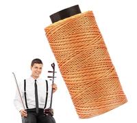 Duroecsain Erhu Cordes Erhu | Corde de rechange Erhu - Corde de rechange pour violon - Accessoires Erhu Sting, rouleaux de câble Erhu Jack, 1 rouleau de corde cirée orange pour amoureux d'Erhu