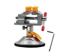 Duroecsain Étau - Petit dispositif de serrage de perceuse avec ventouse - Outil de serrage en métal léger avec pince de table pour le travail du métal, la fabrication de bijoux et le travail du bois
