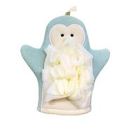 Duroecsain Exfoliant de douche Mitten, gant exfoliant de corps, Services de gommage à la main chers dessins animés, douche, salle de bain, éponge de loofah, serviette en mousse pour hommes femmes