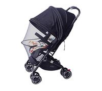 Duroecsain Extension d'ombrage de poussette, auvent de poussette | UPF50+ Stroller Gnat Netting Privacy Cover,Attache de à deux voies respirante pour climat chaud en plein air