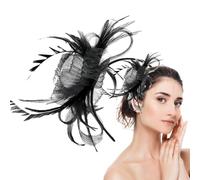 Duroecsain Fascinator pour femmes | Coiffure Fascinator - Accessoires Cheveux Mini Bonnet Filet pour Fêtes Mariage Filles Femme Maison Extérieure Événements Sociaux