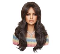 Duroecsain Fode naturelle bou belle perruque, perruques blondes pour femmes, Longues perruques blondes conception naturelle ondulée, Cheveux synthétiques de cosplay bouclé pour les mariages à