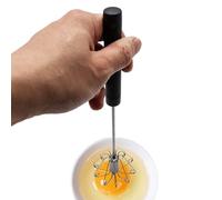 Duroecsain Fouet de cuisine | Fouet semi-automatique en acier inoxydable - Batteur à main pour mélanger le lait, le café et la pâte