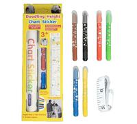 Duroecsain Graphique de croissance, graphique de hauteur | règle de hauteur de griffonnage, outil de mesure de croissance interactif décoratif pour la salle de jeux de la chambre du