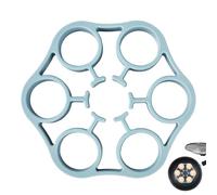 Duroecsain Grille à vapeur d'œuf pour casserole, grille à œufs pour faire bouillir - Plateau à vapeur d'œuf Rack de support en silicone pour aliments | Gadgets de cuisine résistants à la chaleur