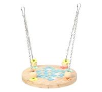Duroecsain Hamac pour oiseaux avec coussin rafraîchissant - Balançoire amovible, jouet de cage résistant aux morsures pour perruches, canaris, perruches inséparables pour jouer et se reposer