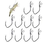 Duroecsain Hameçons pour crevettes - Accessoires avec leurre - Hameçon Backstab réutilisable pour côte maritime fluviale sur les plages, lagunes et rivières