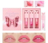 Duroecsain Huile à lèvres de couleur changeante, gloss à lèvres volumisant hydratant avec couleur adaptable, accessoires de maquillage nourrissants et durables pour femme, look naturel, mère, petite