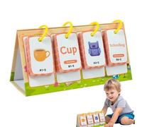 Duroecsain Jeu de mots de vue, cartes flash pour jeunes | 96 pièces Construction de mots Cartes Flash, Fournitures sensorielles d'éducation à la maison pour