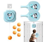 Duroecsain Jeu de table de porte, entraîneur de tennis de table d'intérieur | Ensemble portable de tennis de table réglable, jeu d'entraîneur de porte, jeu de porte avec raquette, interaction