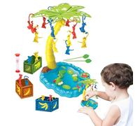 Duroecsain Jouet d'équilibrage des singes, singe autour de ,Calcing Tree Monkey Swing Game - Educational Tabletop Toy Parent-Child Home Decor for Beach & Camping